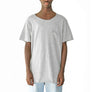 Profound Aesthetic: Basic Raw-Cut Short Sleeve Tee (Heather Gray)