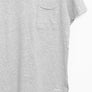 Profound Aesthetic: Basic Raw-Cut Short Sleeve Tee (Heather Gray)