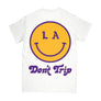 Free & Easy: Be Happy LA SS Tee (Coconut)