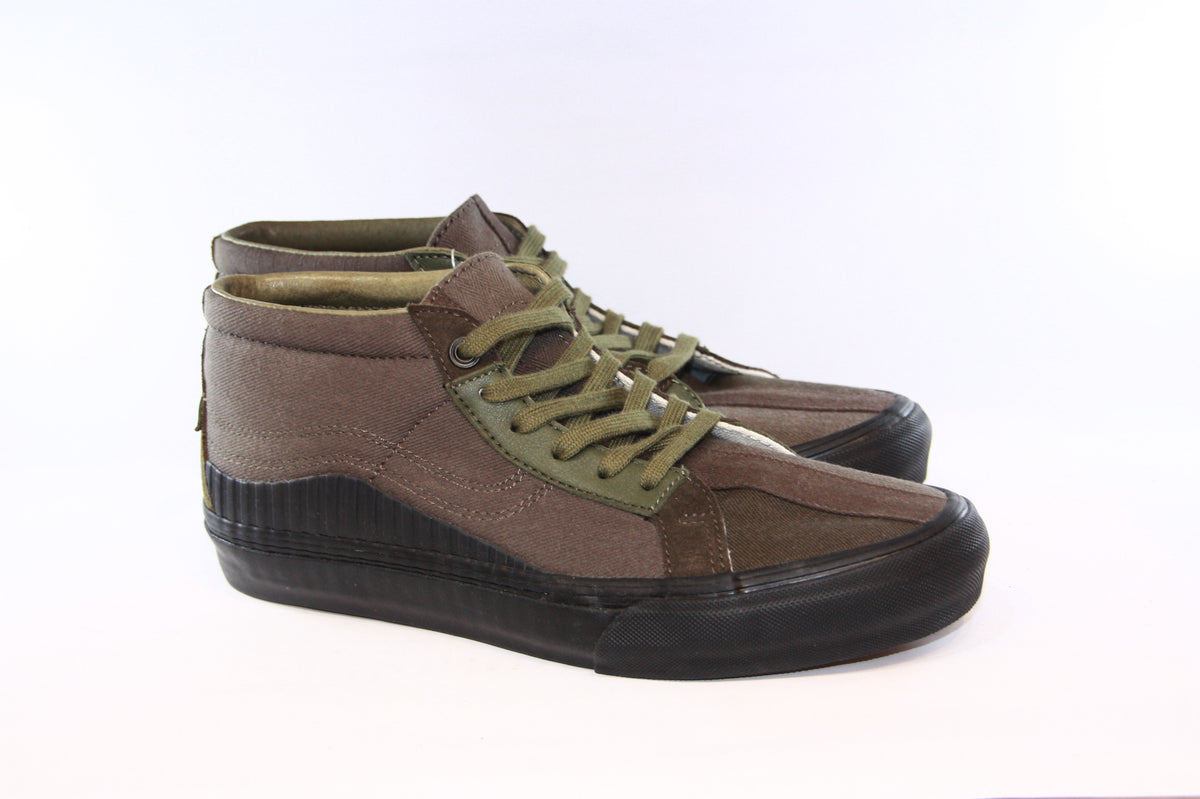 Vans Vault Green And Tan Vans Vans Vault: TH 138 Mid LX Suede