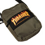 Thrasher : Flame Mini Shoulder Bag Small Logo (Olive)