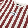 Pas De Mer : Por Favor T-Shirt (Natural/Burgundy Stripes)