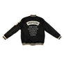 Profound Aesthetic : Stripe Hem World City Bomber Jacket (Black)