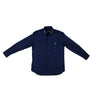 Pas De Mer : Palaestra L/S Polo Shirt (Dark Blue)