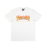 Thrasher : Skeleton Flame S/S T-Shirt (White)