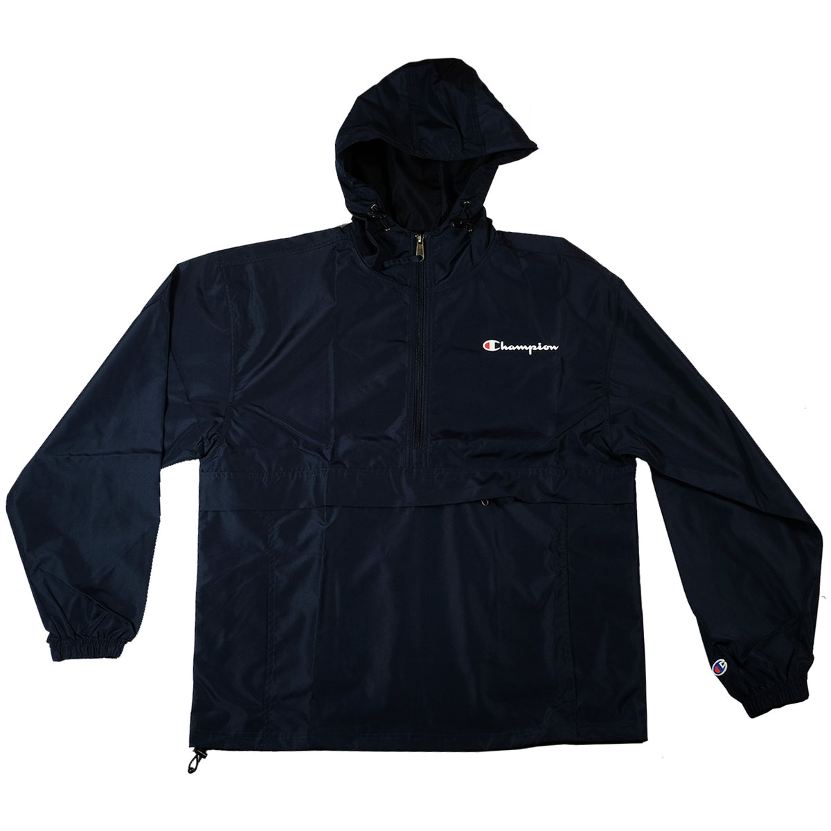 Mens Jackets Champion Windbreaker Black Stadium Full-Zip Jacket