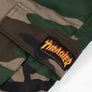 Thrasher : Flame BDU Shorts (Woodland Camo)