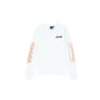 Thrasher: Flame Outline Pocket Long Sleeve T-Shirt (White)