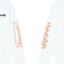 Thrasher: Flame Outline Pocket Long Sleeve T-Shirt (White)