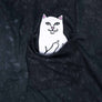 RIPNDIP: Lord Nermal Pocket Tee (Black Mineral Wash)