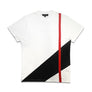 Black Scale Red Line Block - White