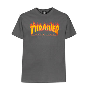 Thrasher: Flame Tee (Charcoal)
