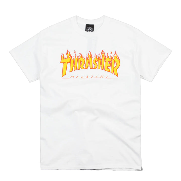 Thrasher: Flame Tee (White)