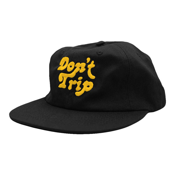 Free & Easy: Don't Trip Unstructured Hat (Black/Yellow)