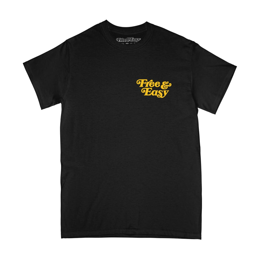 Free & Easy: Be Happy LA SS Tee (Black)