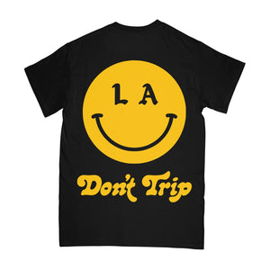 Free & Easy: Be Happy LA SS Tee (Black)