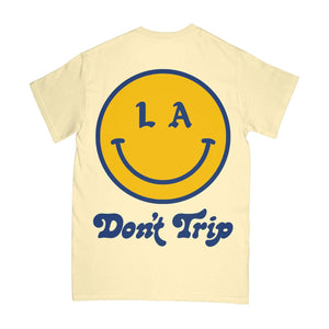 Free & Easy: Be Happy LA SS Tee (Yellow)