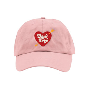 Free & Easy: Heart & Arrow Dad Hat (Pink)