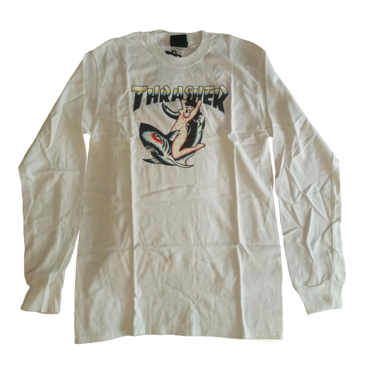 Thrasher: Tattoo L/S (White)