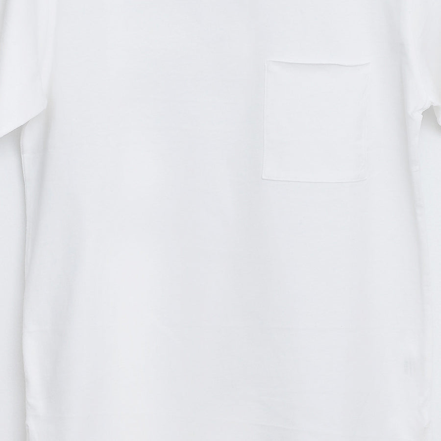 Profound Aesthetic: Basic Raw-Cut Short Sleeve Tee (Off White)