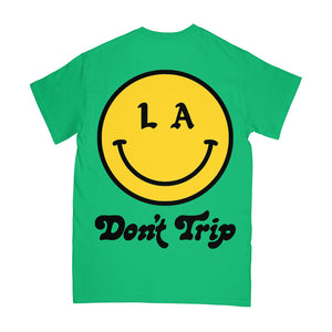Free & Easy: Be Happy LA SS Tee (Green)