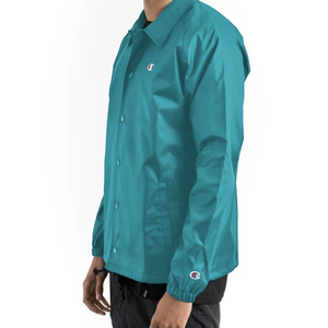 Champion coach hotsell jacket green