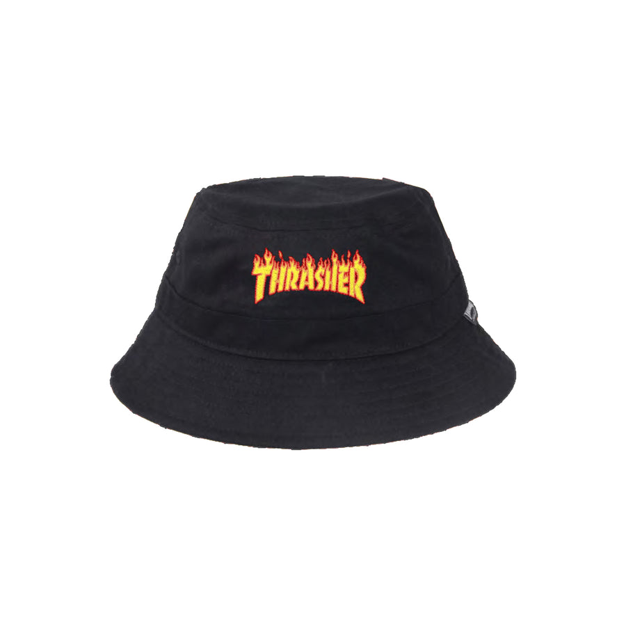 Thrasher: Flame Bucket Hat (Black)