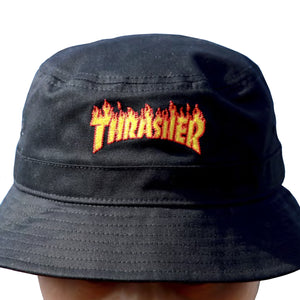Thrasher: Flame Bucket Hat (Black)