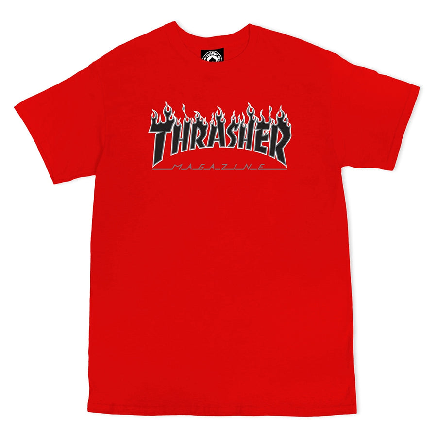 Thrasher : Flame Tee (Red)