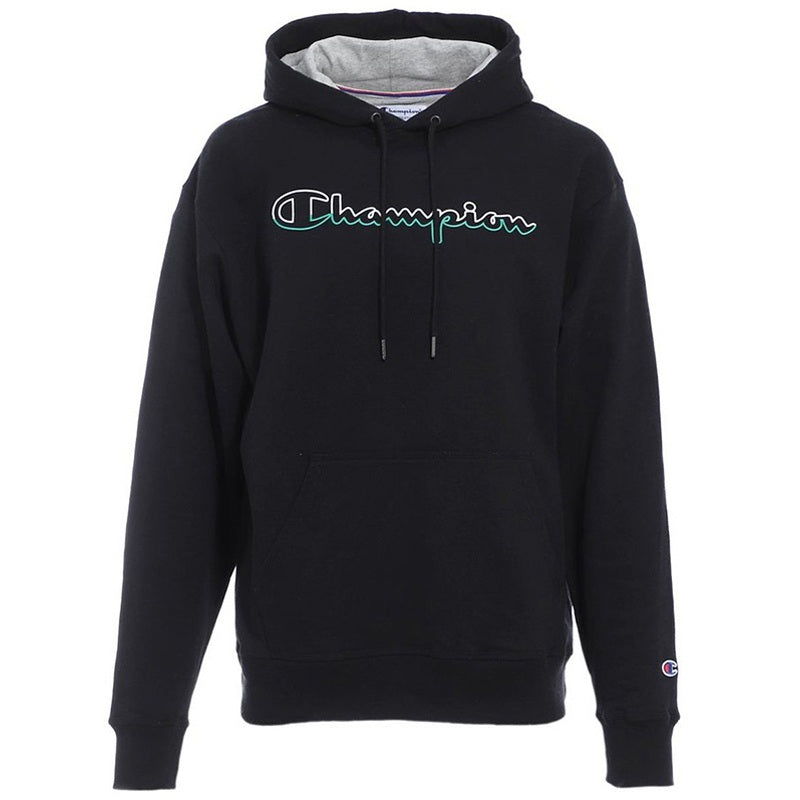 Champion: Powerblend Graphic Hoodie (Black) - Main Image