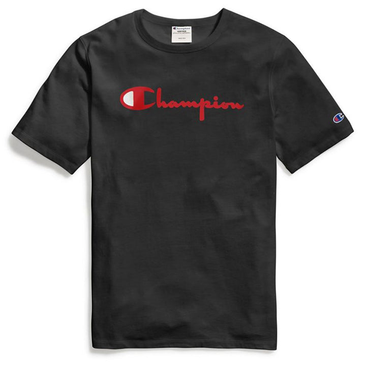 Champion: Heritage Direct Flock Tee (Black)