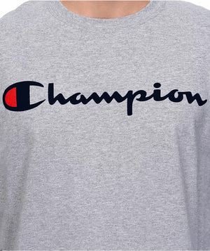 Champion: Heritage Long Sleeve Tee - Champion Script (Oxford Grey)