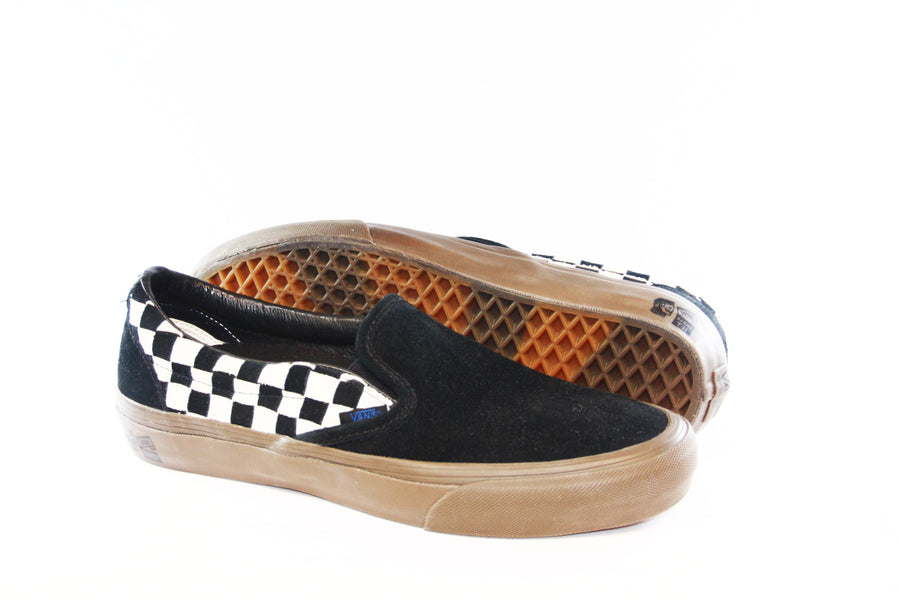 Vans: Vault-Shoes TH Slip-On 66 LX (Woven Suede/Checkerboard)