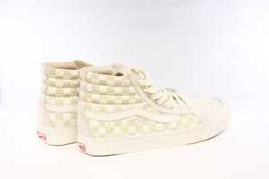 Vans: Vault-Shoes: OG Sk8-Hi LX Suede/Canvas (Checkboard/Marshmallow)