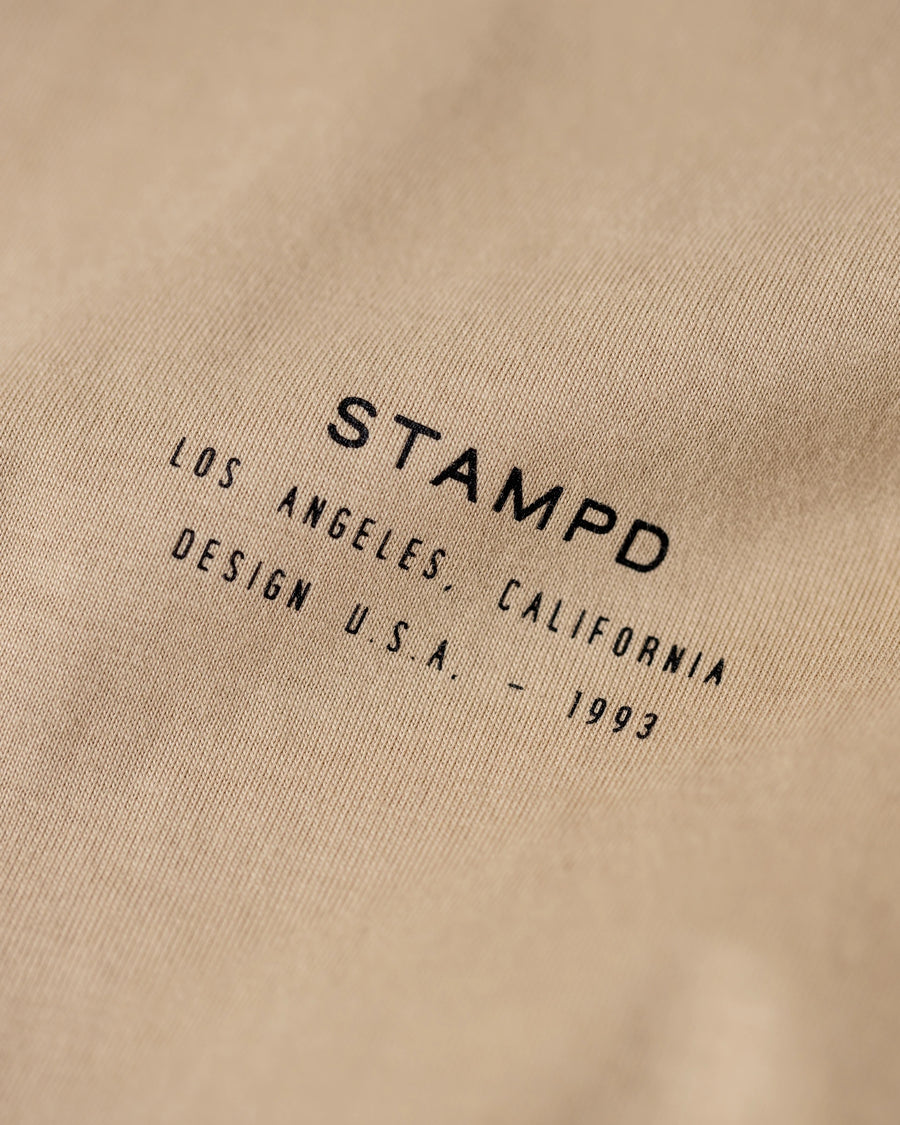 Stampd: Stacked Logo Tee (Beige)