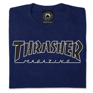 Thrasher : Outline T-Shirt (Navy/Black)