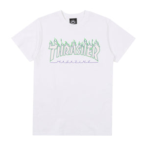 Thrasher : Joker Flame T-Shirt (White)