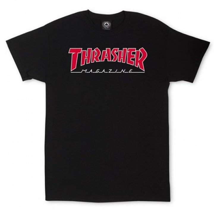 Thrasher : Outline T-Shirt (Black/Red)