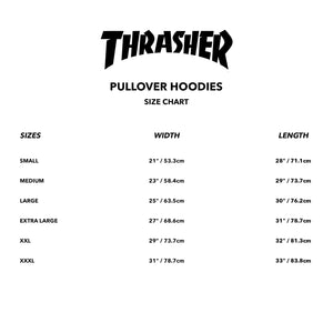 Thrasher : Flame Hood (Black)