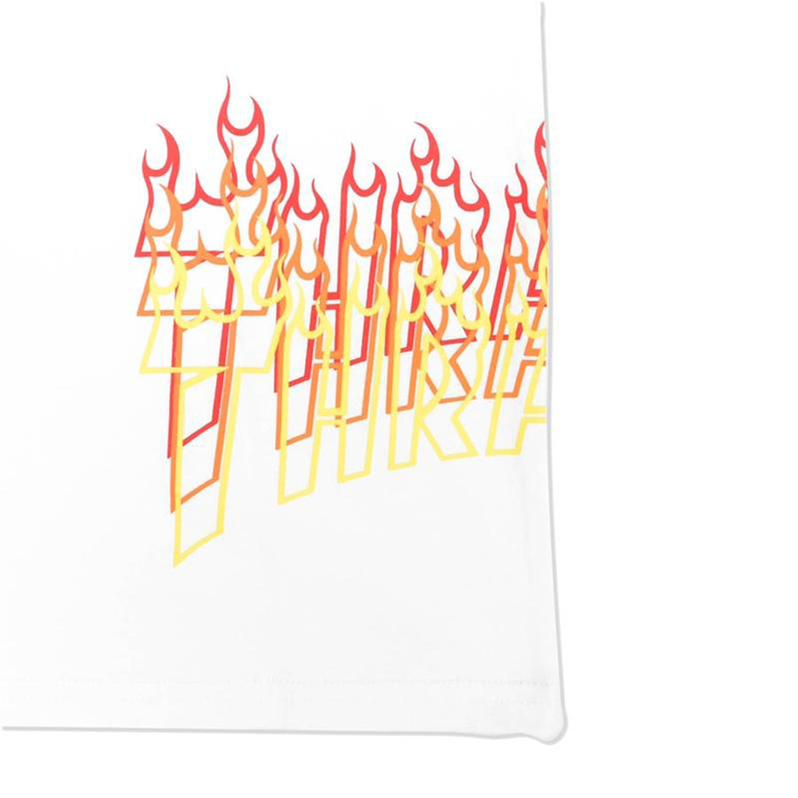 Thrasher : Side Flame Overlay S/S Tee (White)