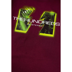 The Hundreds : Wildfire Digital T-Shirt (Burgundy)