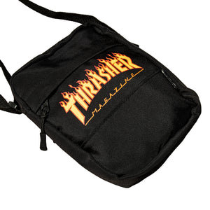 Thrasher : Flame Mini Shoulder Bag Small Logo (Black)