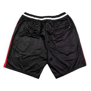 Crysp Denim : Lewis Track Shorts (Black/Red)