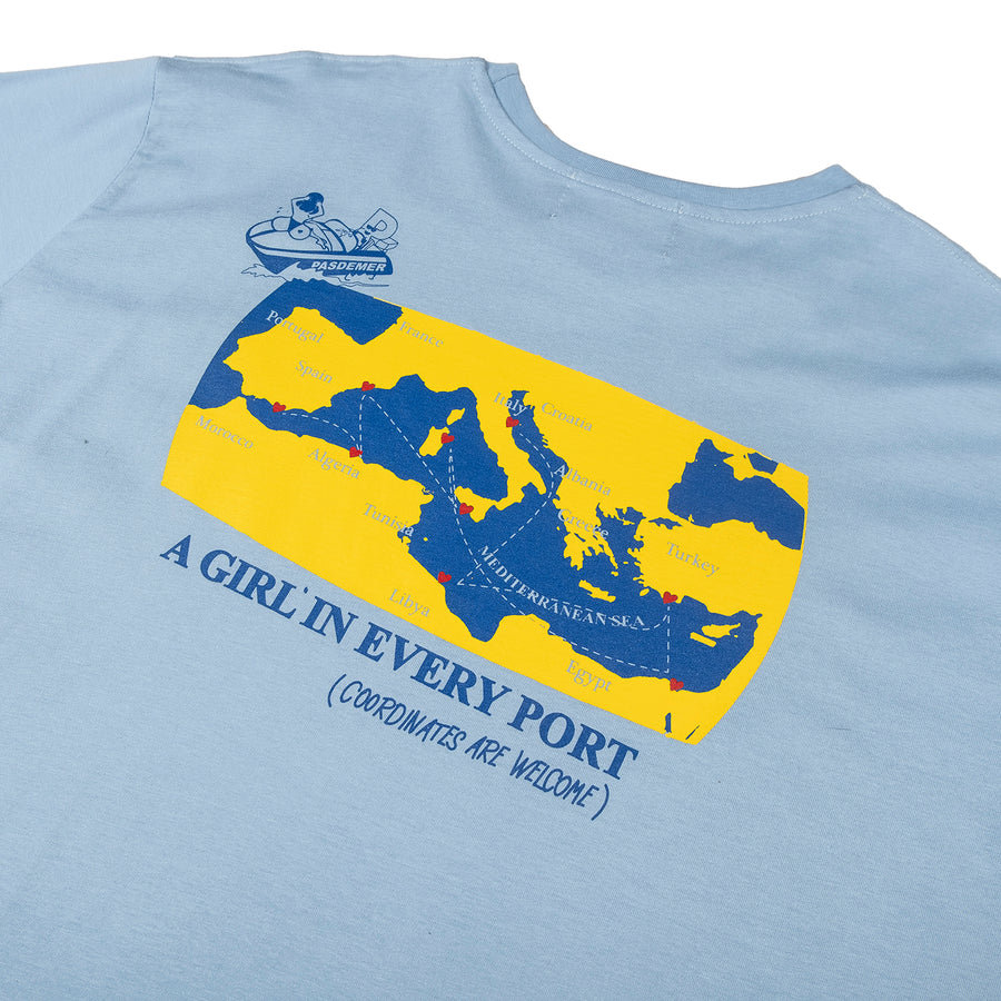 Pas De Mer : Cruise T-Shirt (Light Blue)