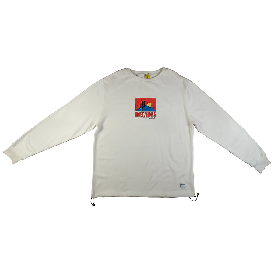 Decades : Sunset Glow Crewneck (White)