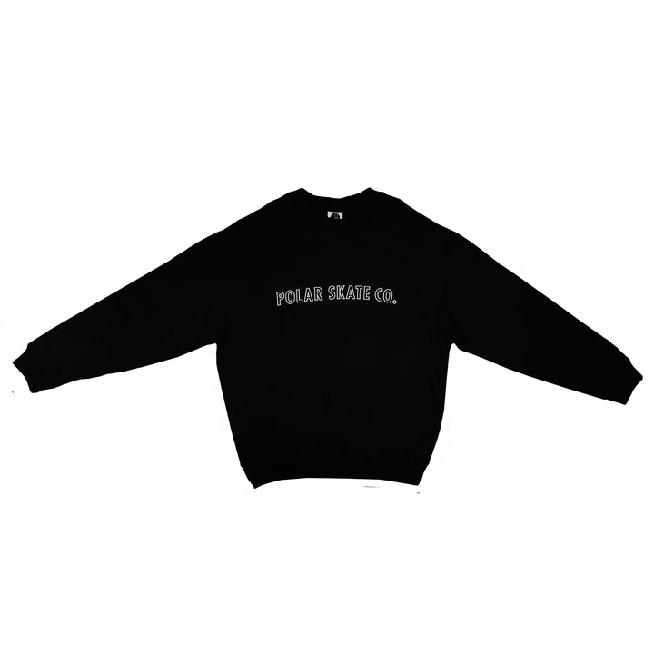 Polar Skate: Outline Crewneck (Black)