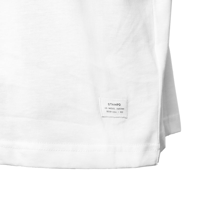 Stampd : Core Logo Stack Tee (White)
