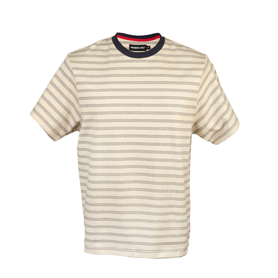 Members Only : Liberty Striped S/S T-Shirt (Beige)