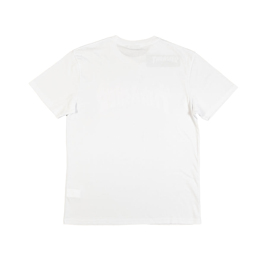 Thrasher : Skeleton Flame S/S T-Shirt (White)