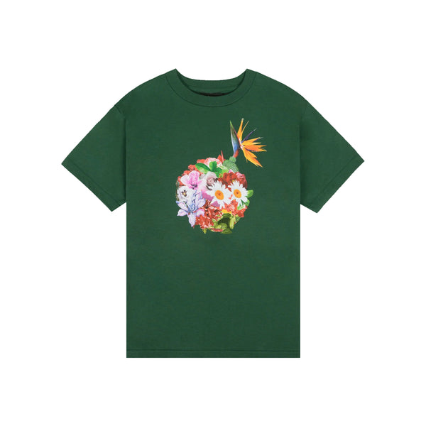 【100size】house on the hill Tシャツ　flower Womens Floral Printed Oversized T-Shirt, Short Sleeve Tee